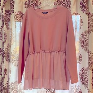 SHEIN curve 1xl pink baby doll shirt